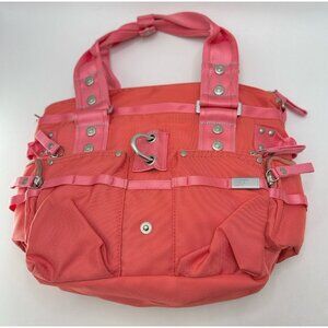 GGL George Gina Lucy Pink Multi Pocket Cargo Handbag, Missing‎ Belt Clip EUC